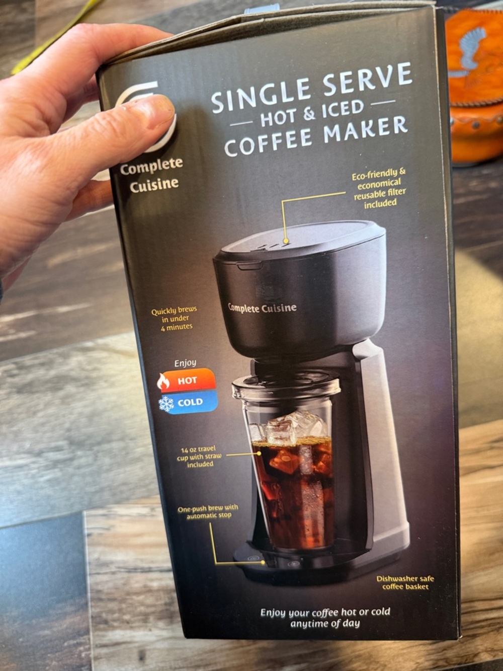 Complete Cuisine Single Serve Hot & Iced Coffee Maker. - Picture 3 of 3